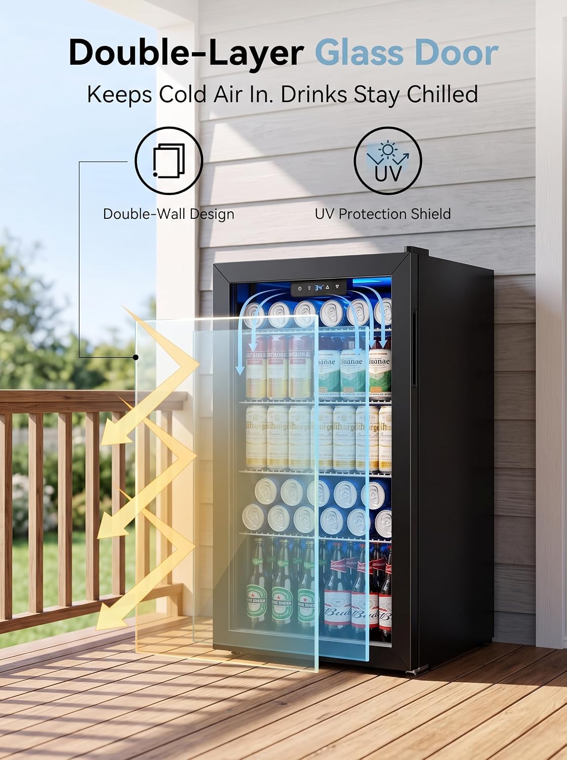 Icyglee Beverage Refrigerator and Cooler