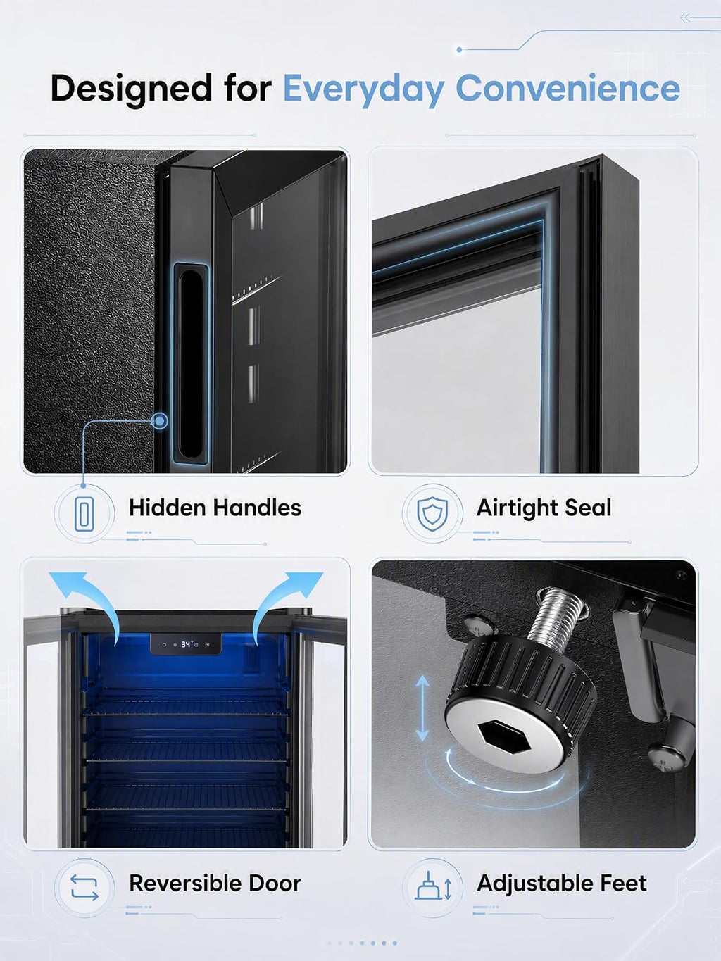 Icyglee Beverage Refrigerator and Cooler