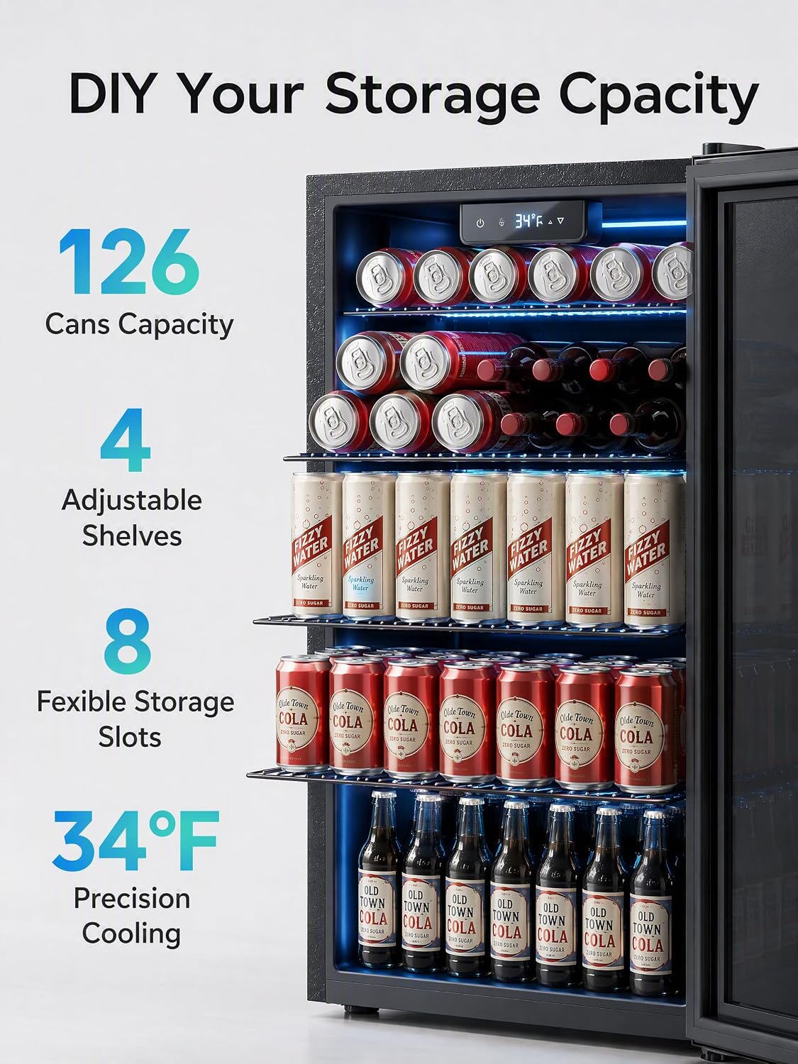 Icyglee Beverage Refrigerator and Cooler