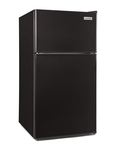 Igloo 3.2 Cu. Ft. Black Double Door Compact Refrigerator